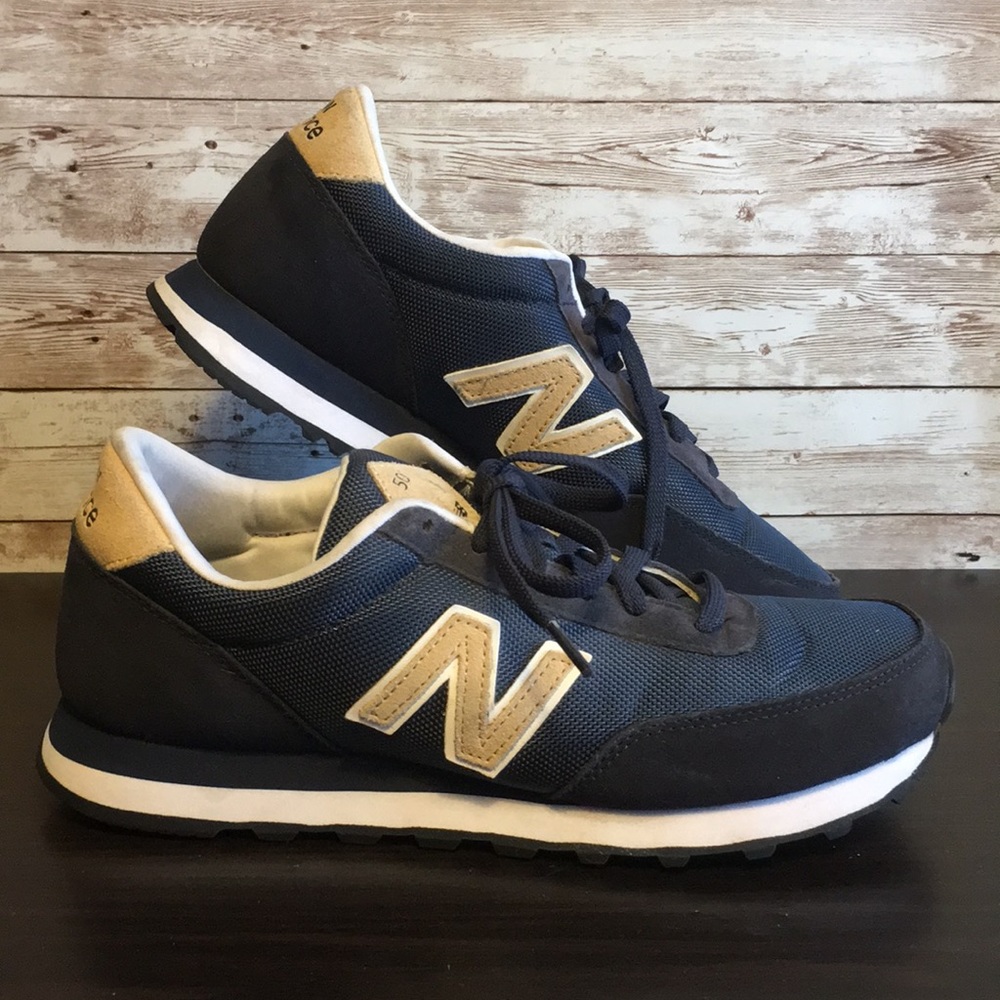 New Balance Mens 501 Blue Classic Running Shoes